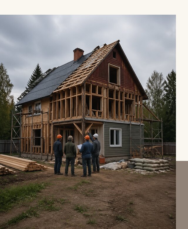Реконструкция дачного дома в Шахтах под ключ с проектом