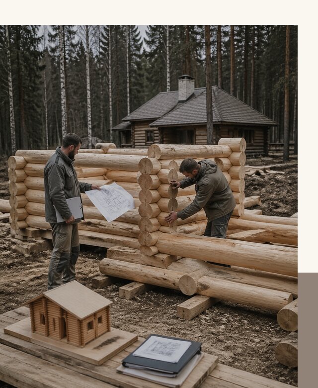 Проектирование и строительство домов из бревна в Шахтах